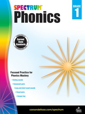 cover image of Spectrum Phonics, Grade 1